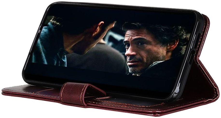 Samsung Galaxy A21s Vintage Portemonnee Hoesje Bruin afbeelding 5