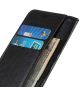 Samsung Galaxy A21s Crazy Horse Leather Wallet Case Zwart