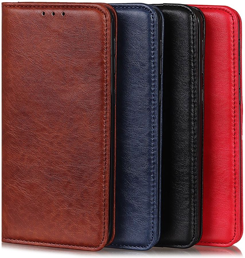 Samsung Galaxy A21s Crazy Horse Leather Wallet Case Zwart afbeelding 3