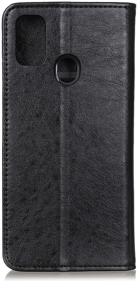 Samsung Galaxy A21s Crazy Horse Leather Wallet Case Zwart afbeelding 4