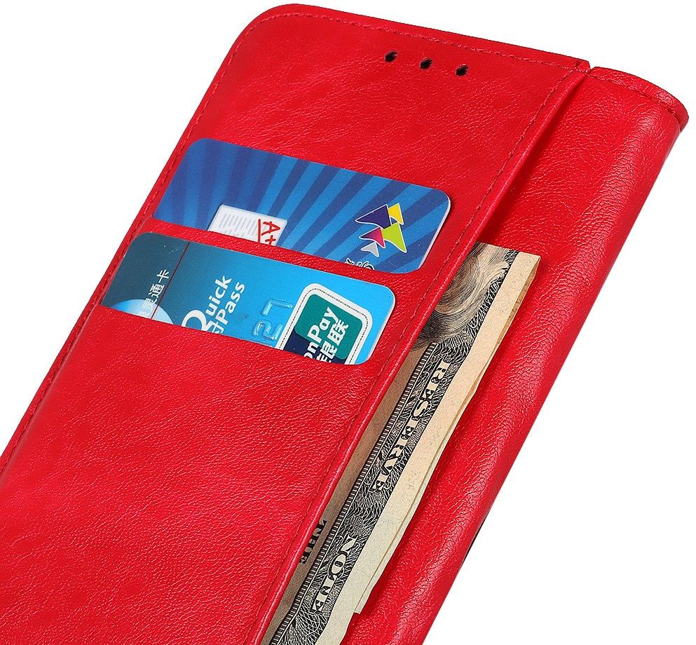 Samsung Galaxy A21s Crazy Horse Leather Wallet Case Rood afbeelding 8
