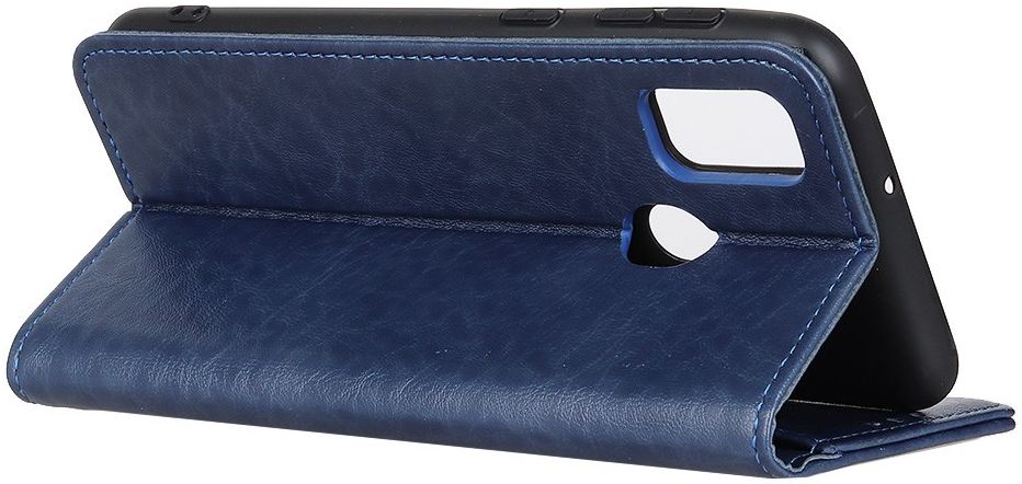 Samsung Galaxy A21s Crazy Horse Leather Wallet Case Blauw afbeelding 4
