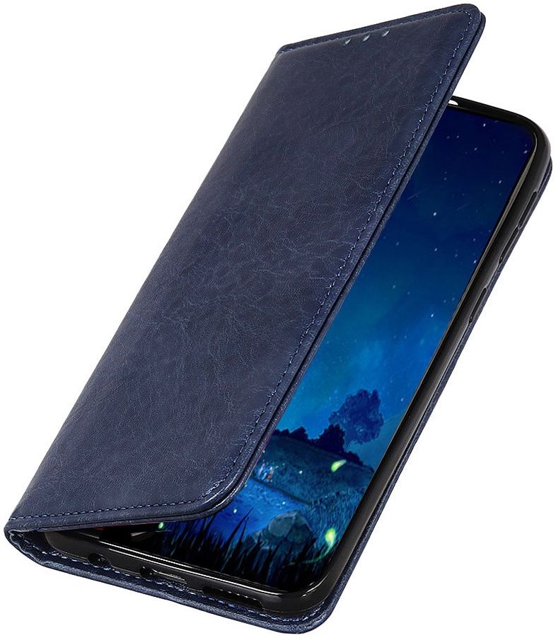 Samsung Galaxy A21s Crazy Horse Leather Wallet Case Blauw afbeelding 6