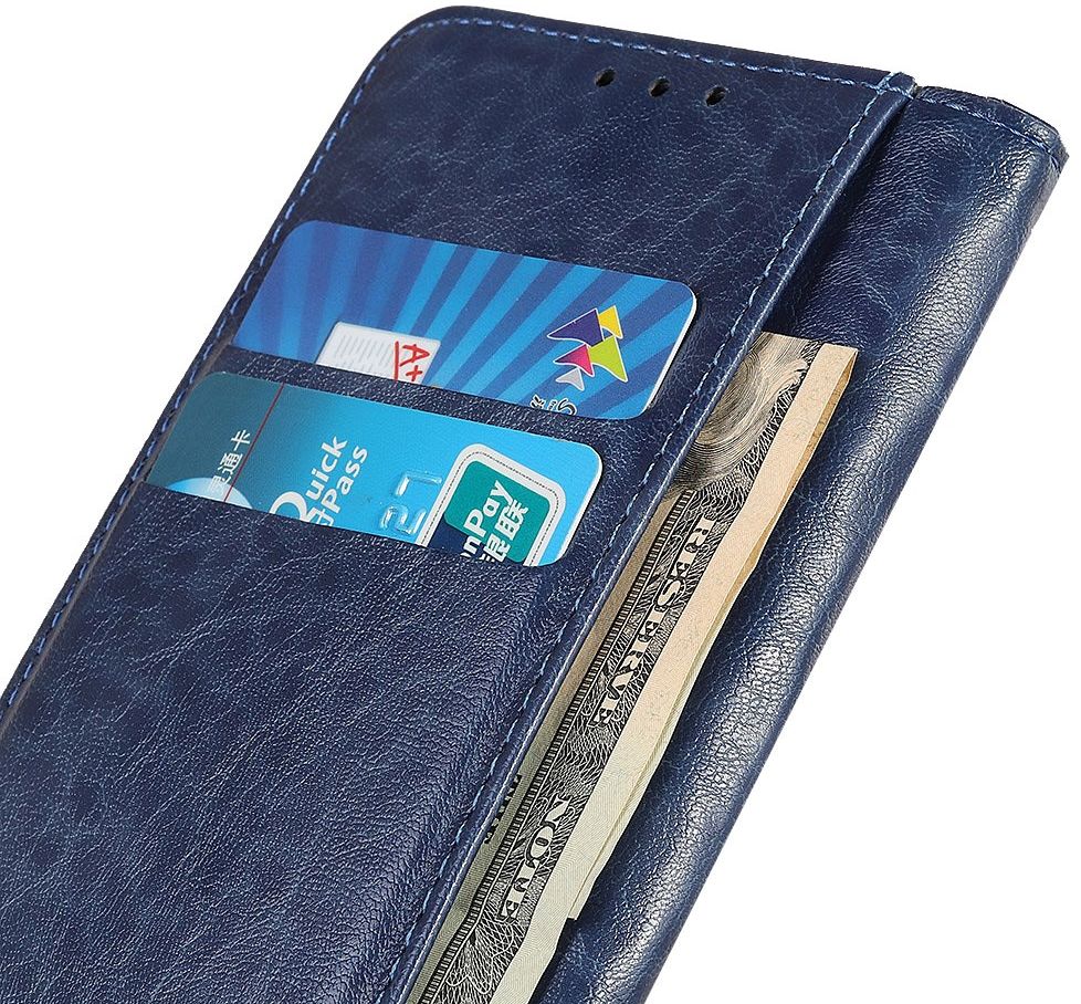 Samsung Galaxy A21s Crazy Horse Leather Wallet Case Blauw afbeelding 7