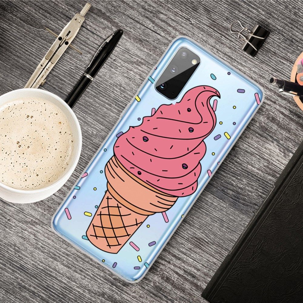 Samsung Galaxy A41 TPU Hoesje met IJsje Print afbeelding 5