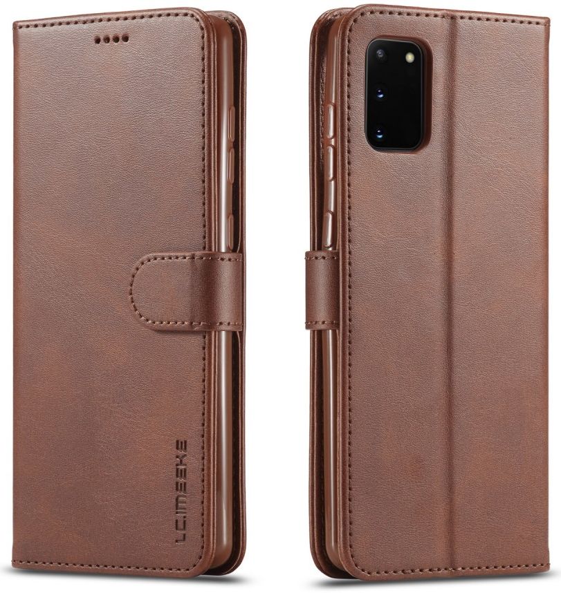 LC.IMEEKE Samsung Galaxy A41 Portemonnee Stand Hoesje Bruin afbeelding 1