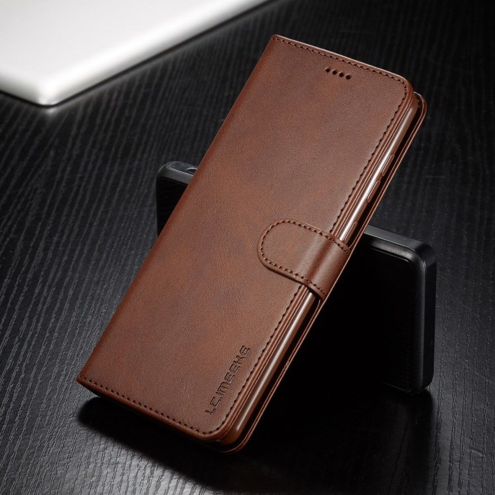 LC.IMEEKE Samsung Galaxy A41 Portemonnee Stand Hoesje Bruin afbeelding 12