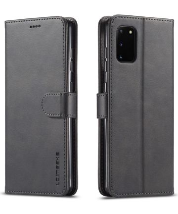 LC.IMEEKE Samsung Galaxy A41 Portemonnee Stand Hoesje Zwart Hoesjes