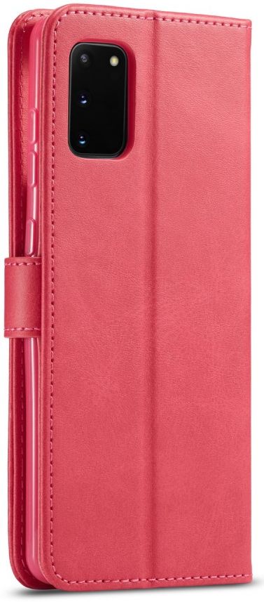 LC.IMEEKE Samsung Galaxy A41 Portemonnee Stand Hoesje Rood afbeelding 3