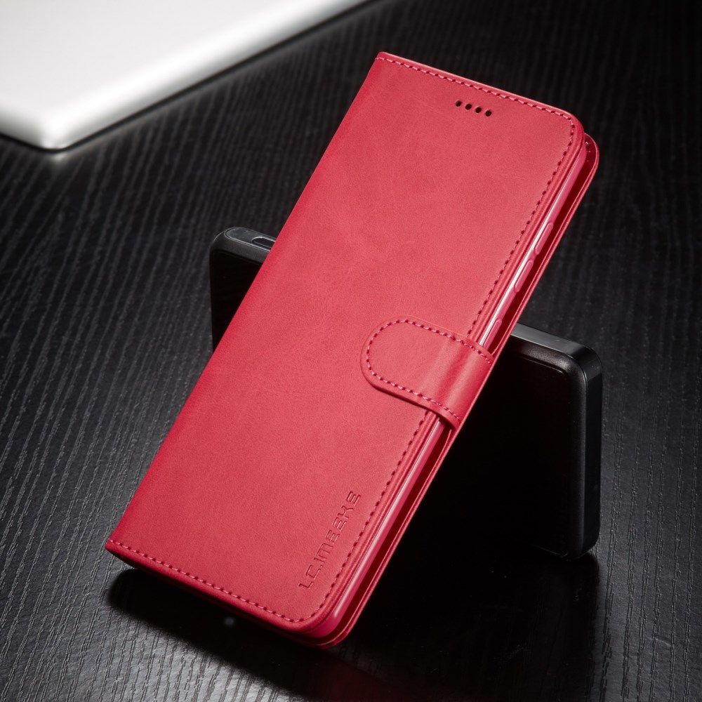 LC.IMEEKE Samsung Galaxy A41 Portemonnee Stand Hoesje Rood afbeelding 4