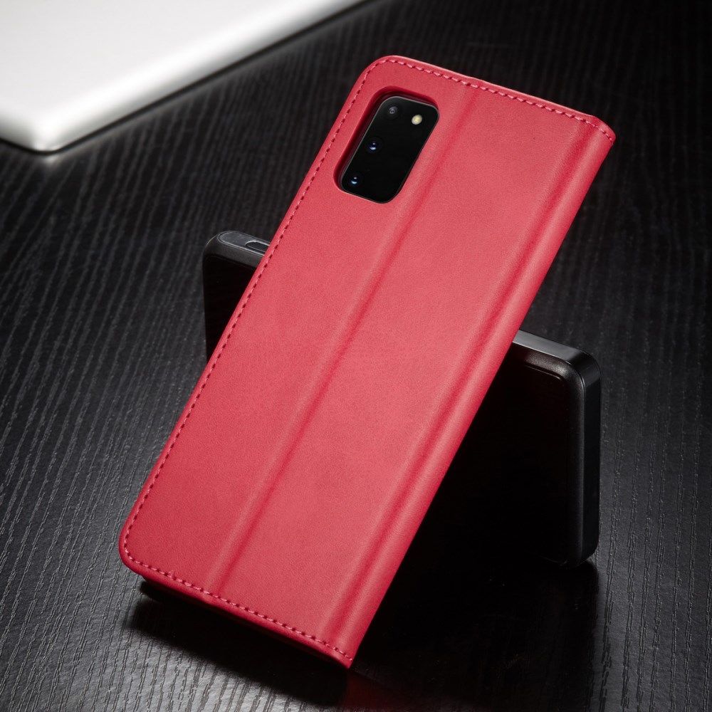 LC.IMEEKE Samsung Galaxy A41 Portemonnee Stand Hoesje Rood afbeelding 5