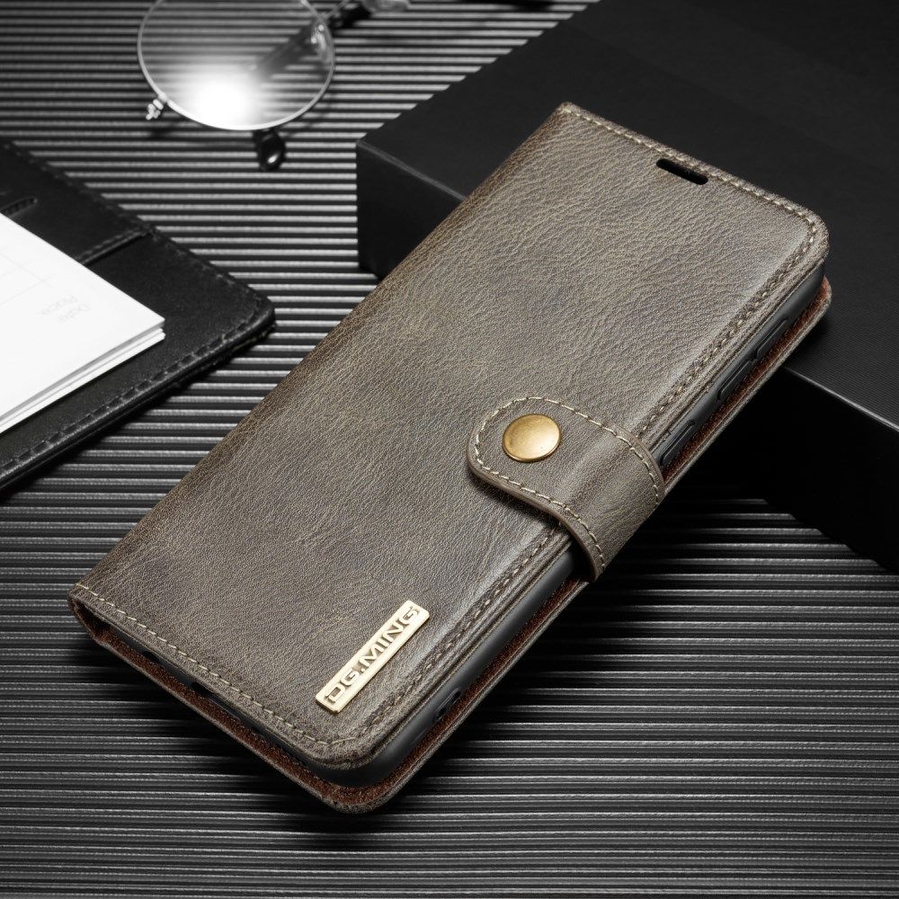 Samsung Galaxy M21 2-in-1 Bookcase en Back Cover Hoesje Grijs afbeelding 1