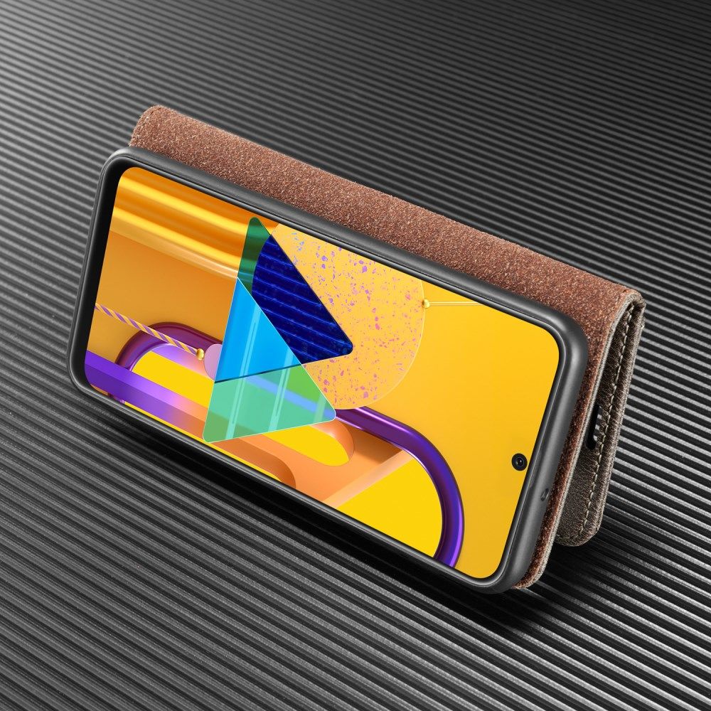 Samsung Galaxy M21 2-in-1 Bookcase en Back Cover Hoesje Grijs afbeelding 8
