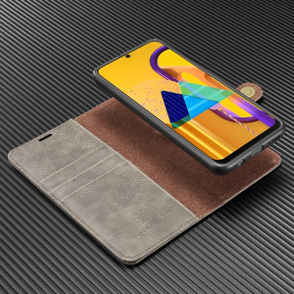 Samsung Galaxy M21 2-in-1 Bookcase en Back Cover Hoesje Grijs afbeelding 3