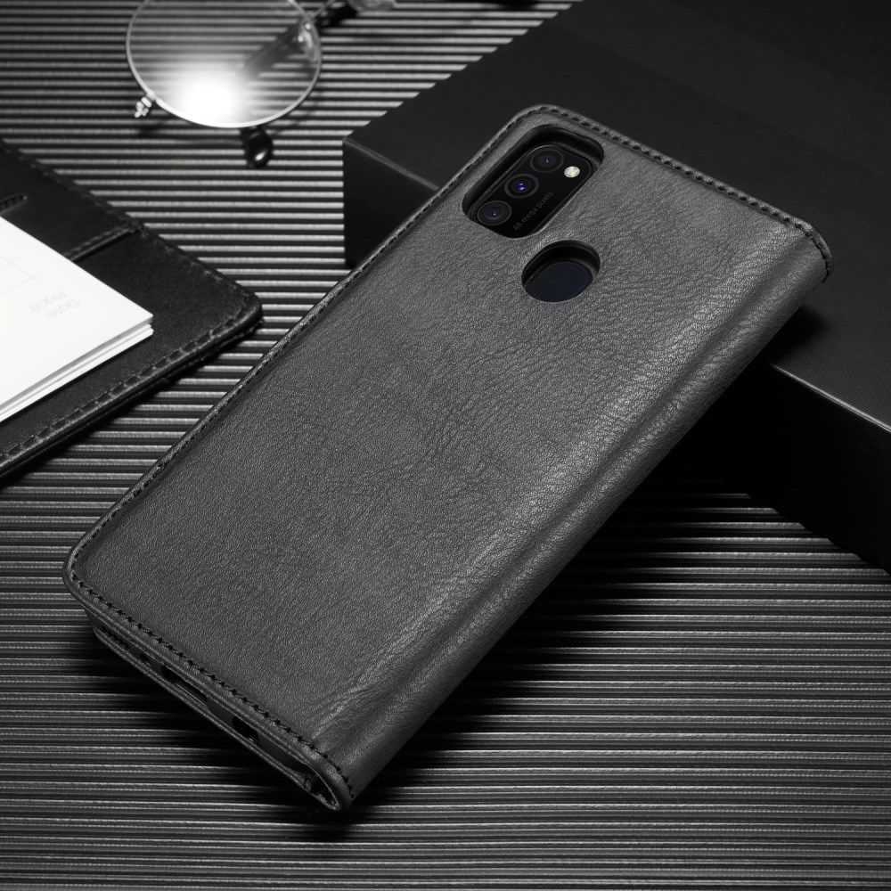 Samsung Galaxy M21 2-in-1 Bookcase en Back Cover Hoesje Zwart afbeelding 2