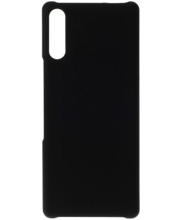 Sony Xperia L4 PC Rubberized Hard Case Zwart Hoesjes