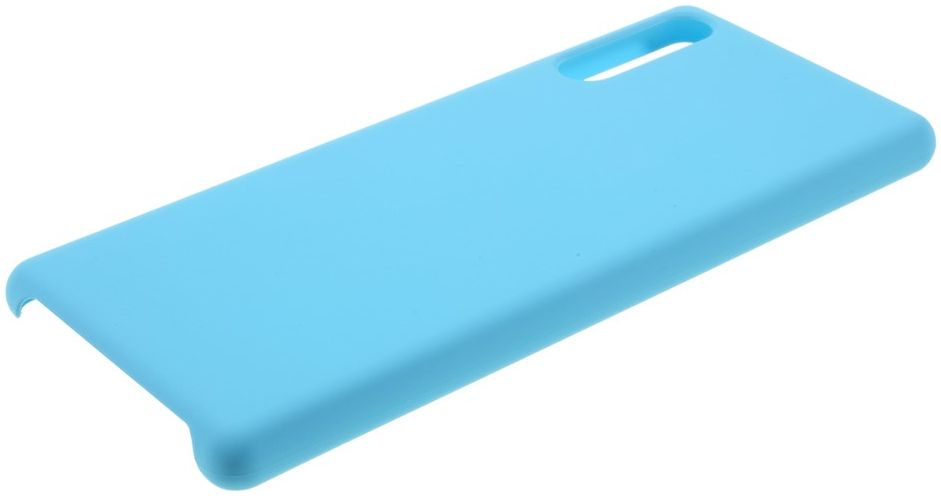 Sony Xperia L4 PC Rubberized Hard Case Lichtblauw afbeelding 4