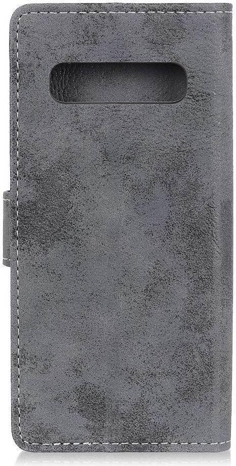 LG V60 ThinQ 5G Hoesje Retro Wallet Stand Kunst Leer Grijs afbeelding 3