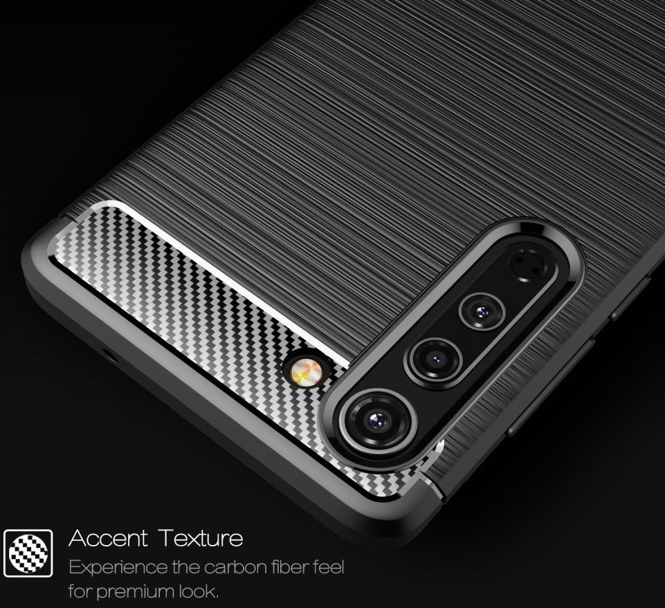 Motorola Edge Geborsteld TPU Hoesje Zwart afbeelding 9