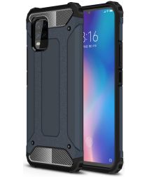 Xiaomi Mi 10 Lite Hoesje Shock Proof Hybride Back Cover Blauw