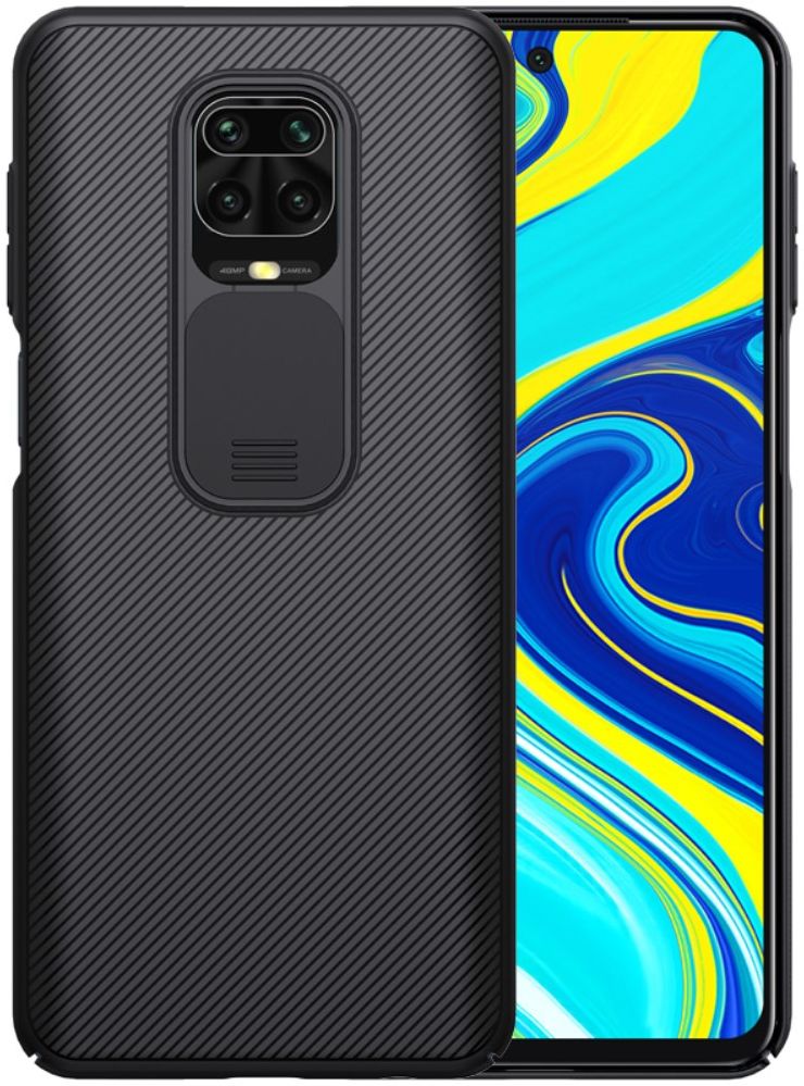 Nillkin CamShield Xiaomi Redmi Note 9 Pro Hoesje CameraSlider Zwart afbeelding 1