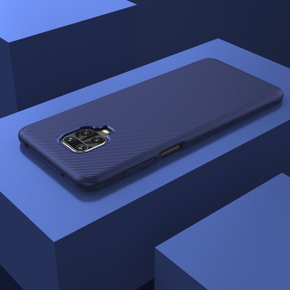 Xiaomi Note 9S / Pro Hoesje Texture TPU Blauw afbeelding 6