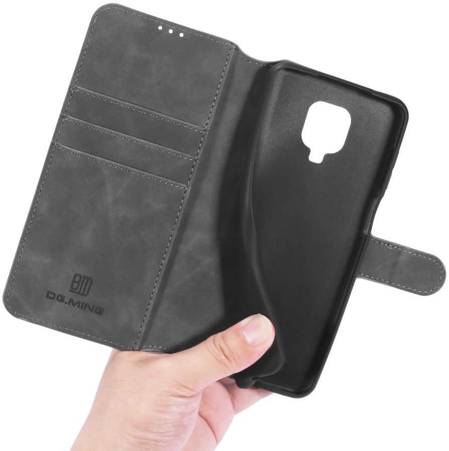 DG Ming Retro Portemonnee Xiaomi Redmi Note 9S / 9 Pro Hoesje Grijs afbeelding 7