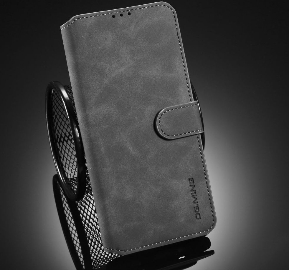 DG Ming Retro Portemonnee Xiaomi Redmi Note 9S / 9 Pro Hoesje Grijs afbeelding 8