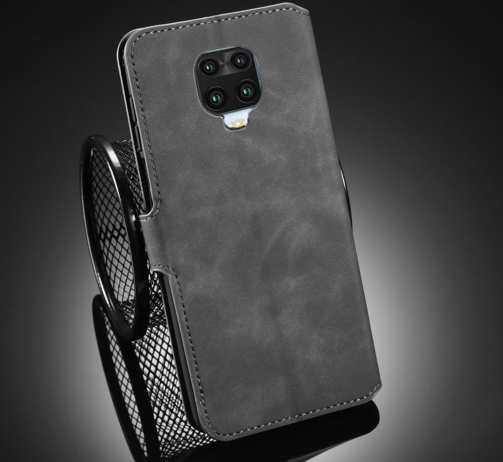 DG Ming Retro Portemonnee Xiaomi Redmi Note 9S / 9 Pro Hoesje Grijs afbeelding 9