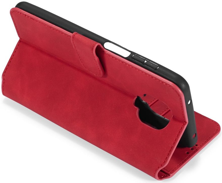 DG Ming Retro Portemonnee Xiaomi Redmi Note 9S / 9 Pro Hoesje Rood afbeelding 4