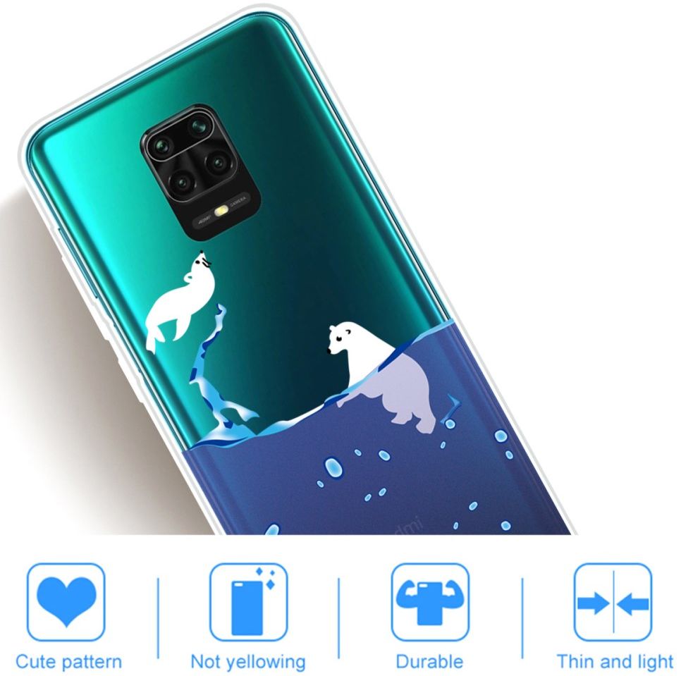 Xiaomi Redmi Note 9S / Note 9 Pro Hoesje TPU met IJsbeer Print afbeelding 2