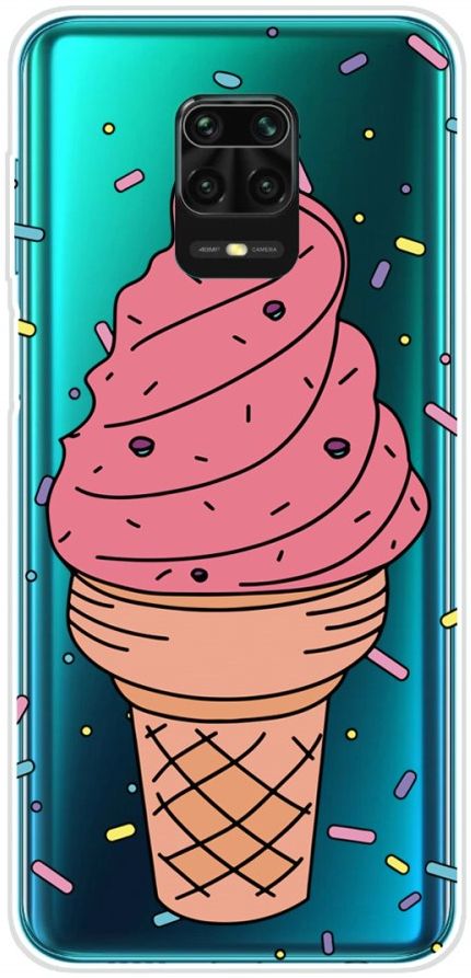 Xiaomi Redmi Note 9S / Note 9 Pro Lite Hoesje TPU met IJsje Print afbeelding 1