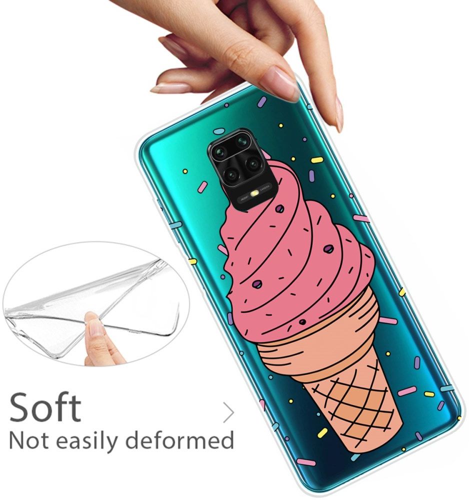 Xiaomi Redmi Note 9S / Note 9 Pro Lite Hoesje TPU met IJsje Print afbeelding 5