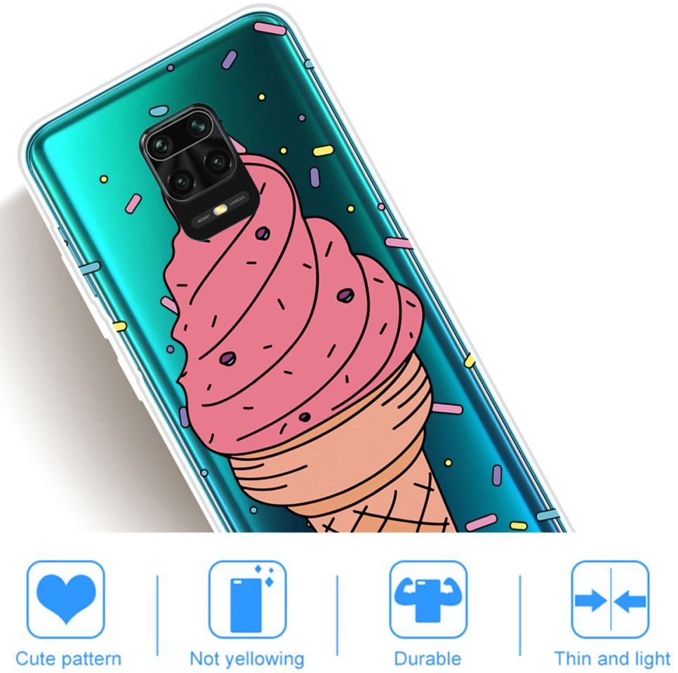 Xiaomi Redmi Note 9S / Note 9 Pro Lite Hoesje TPU met IJsje Print afbeelding 2