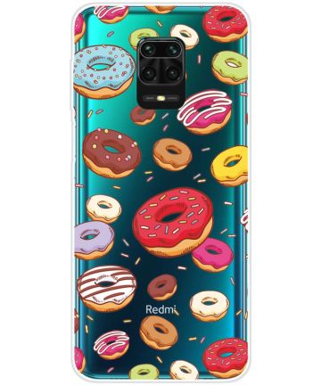 Xiaomi Redmi Note 9S / Note 9 Pro Hoesje TPU met Donut Print Hoesjes