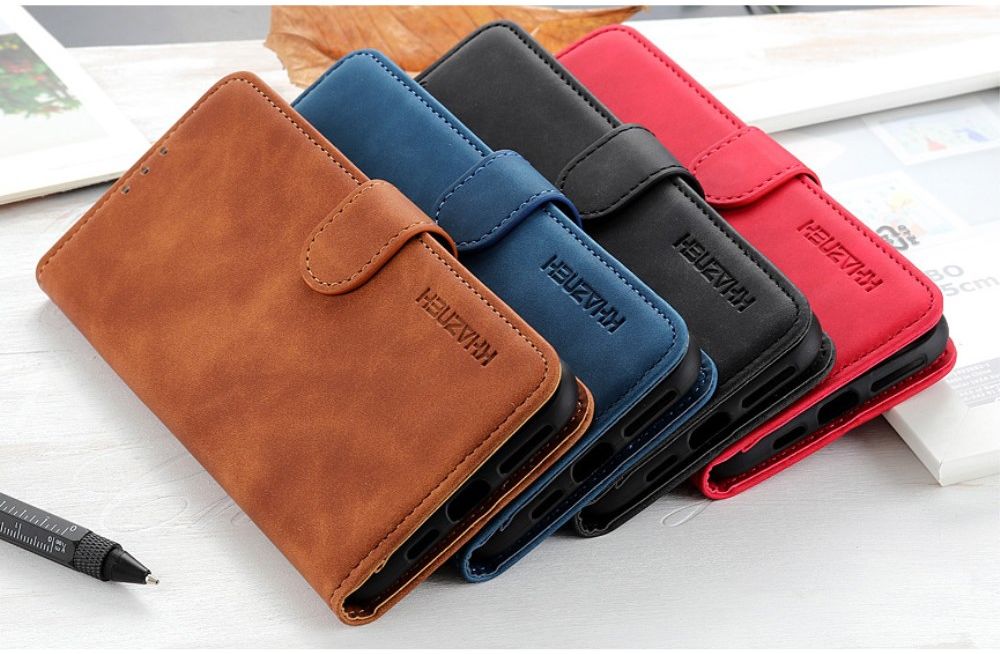 KHAZNEH Xiaomi MI 10 Lite 5G Hoesje Retro Wallet Book Case Zwart afbeelding 9