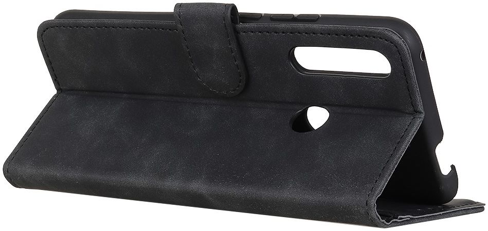 Oppo A8 / A31 Hoesje Vintage Wallet Zwart afbeelding 9