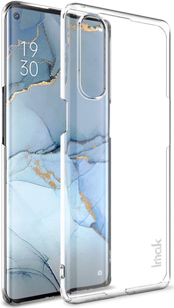 IMAK Oppo Reno 3 Pro Hoesje TPU met Screenprotector Transparant afbeelding 1