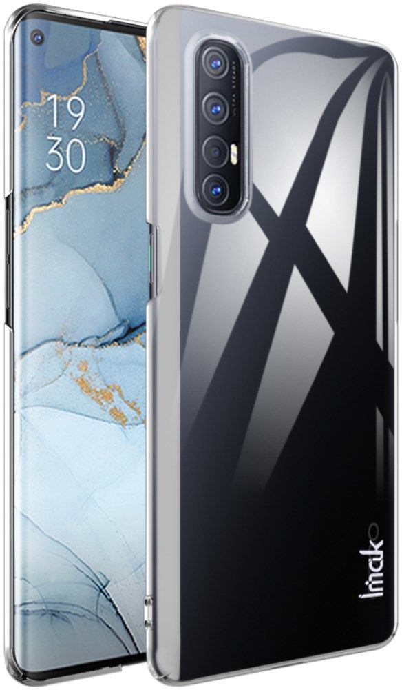 IMAK Oppo Reno 3 Pro Hoesje TPU met Screenprotector Transparant afbeelding 2