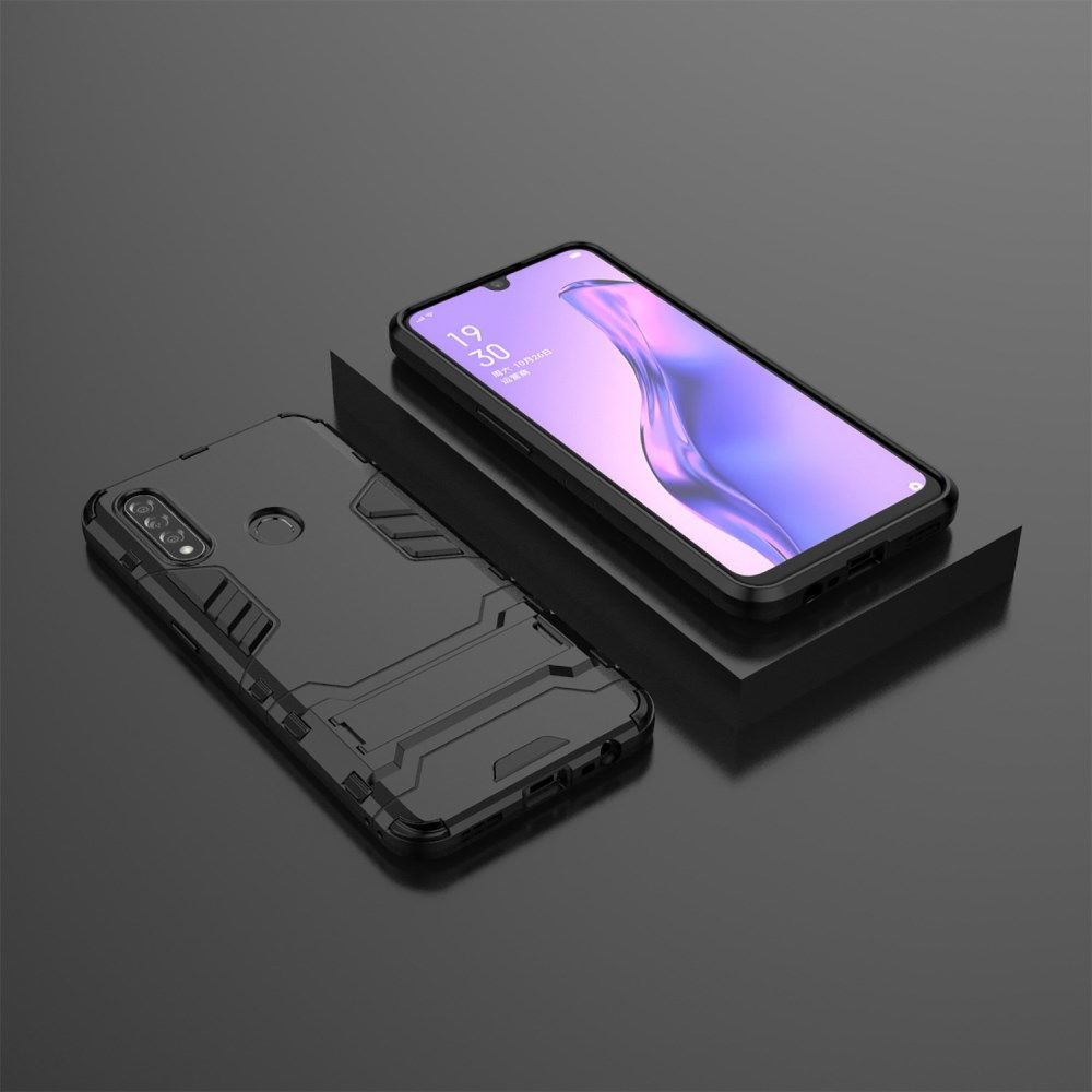 Oppo A31 Hoesje Hybride met Standaard wart afbeelding 8