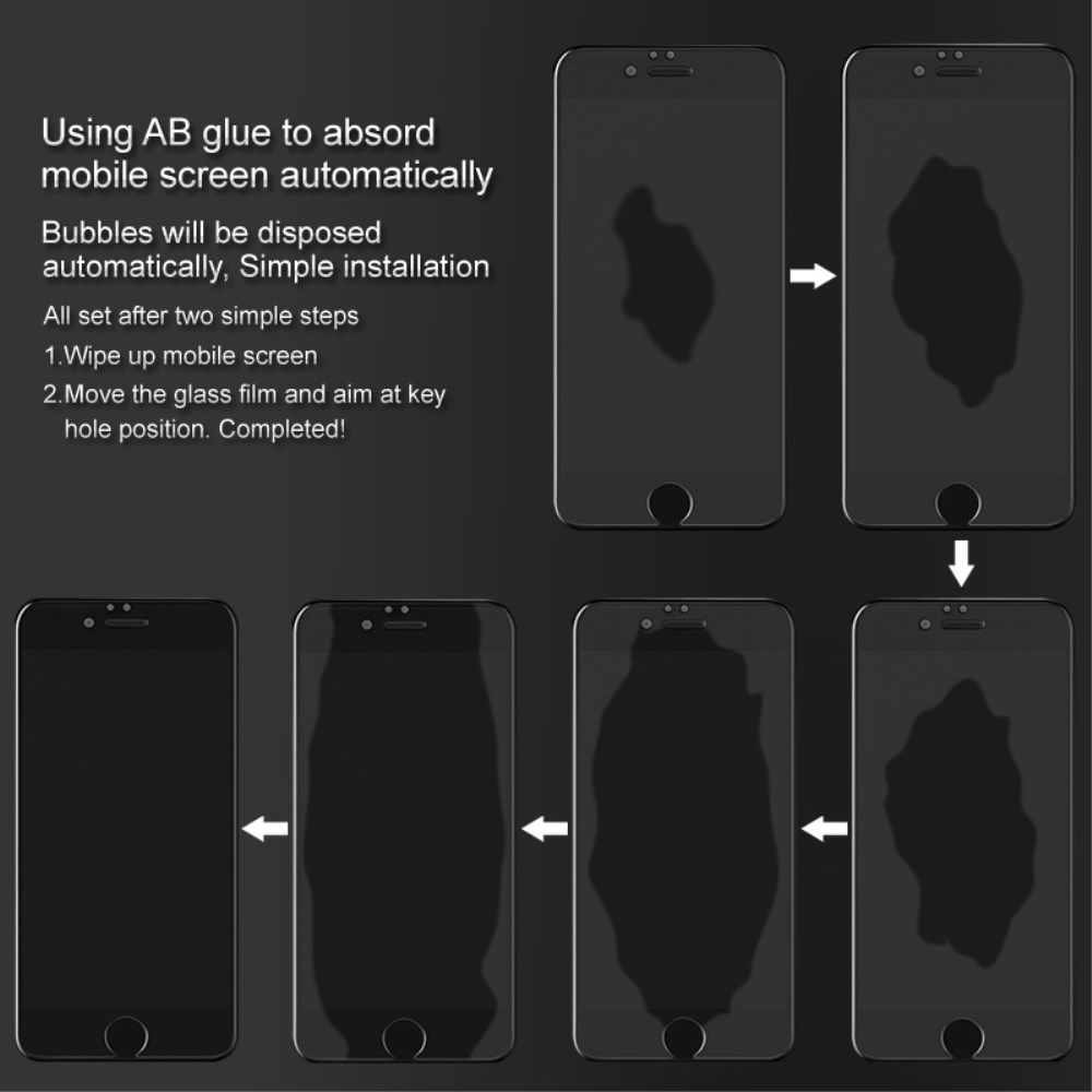 Imak Anti-Peep Privacy Apple iPhone 7 Plus / 8 Plus Tempered Glass afbeelding 5