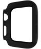 Apple Watch 44MM Hoesje Hard Plastic Bumper met Tempered Glass Zwart
