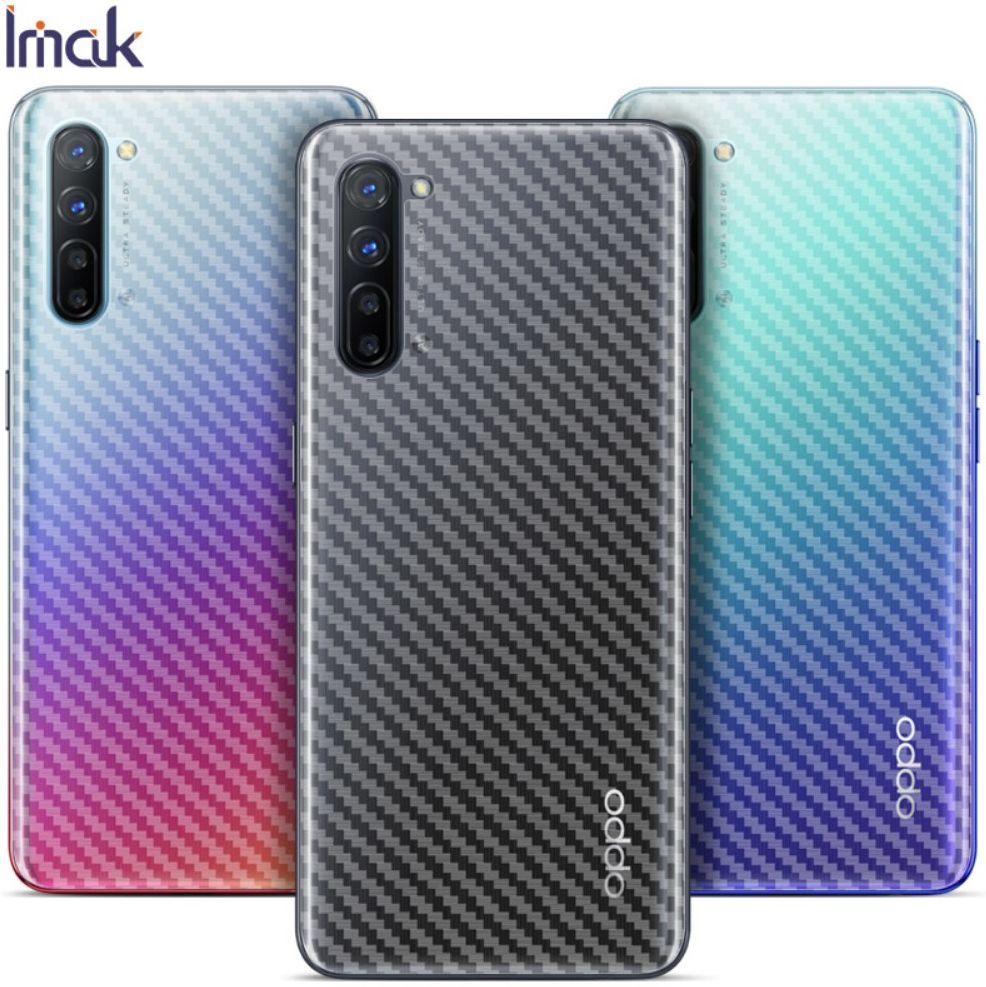 IMAK Oppo Reno 3 Back Protector Ultra Clear Carbon Film afbeelding 8