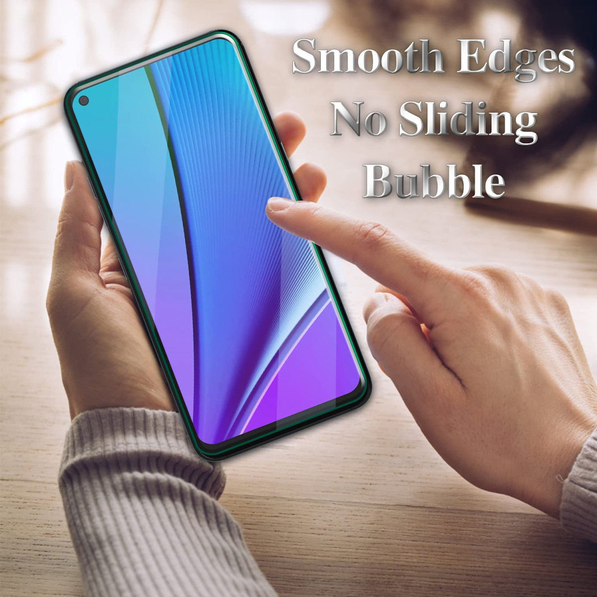 LG K61 Screen Protector Ultra Clear Display Folie afbeelding 3