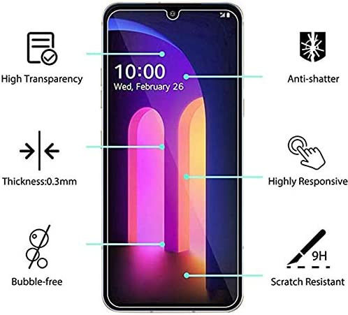 LG V60 ThinQ Screen Protector Ultra Clear Display Folie afbeelding 2