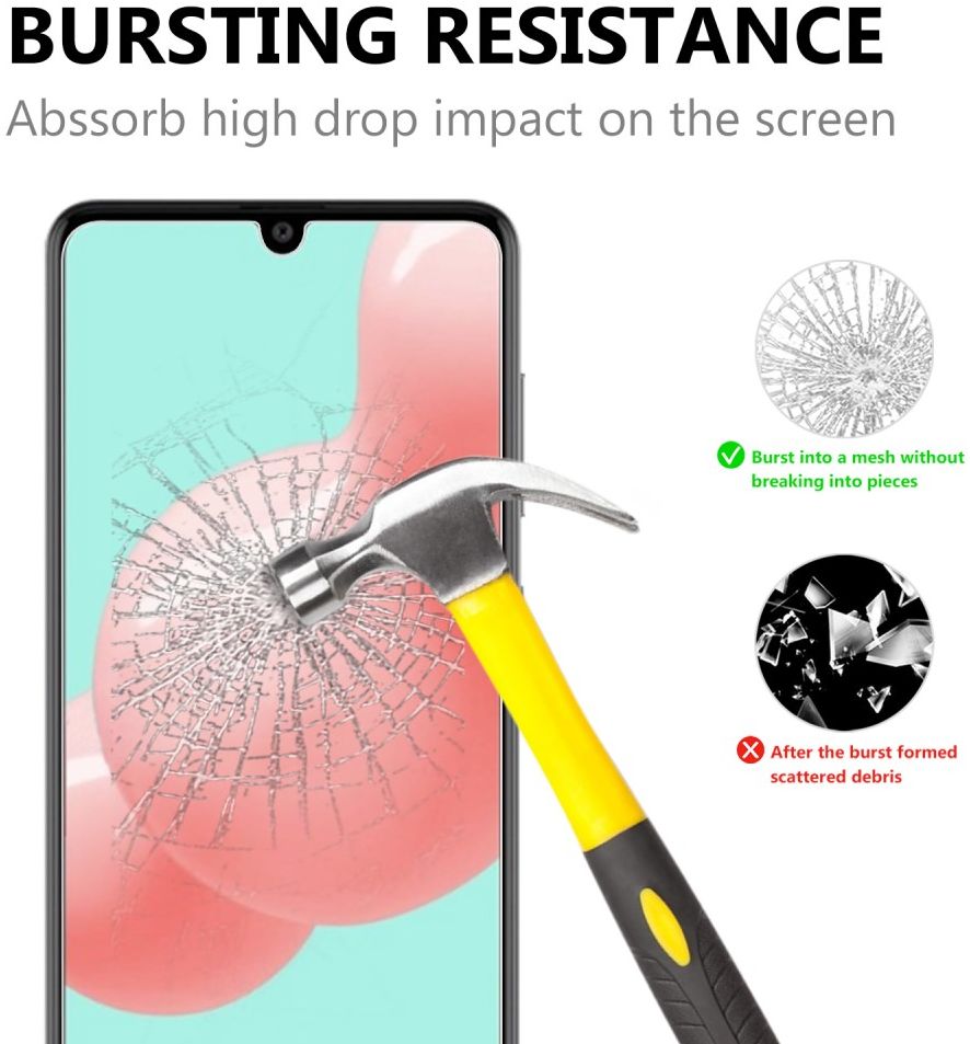 Samsung Galaxy A41 2.5D Tempered Glass Screen Protector afbeelding 2