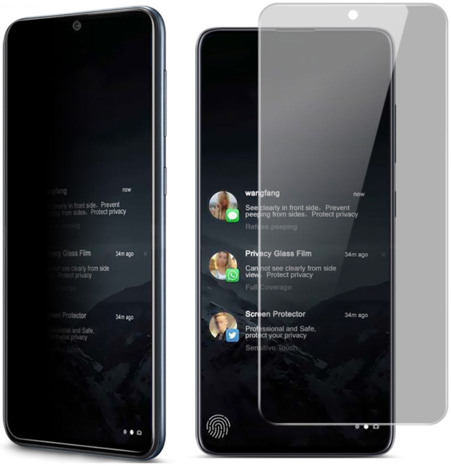 Imak Anti-Peep Privacy Samsung Galaxy S10 Lite Tempered Glass afbeelding 1