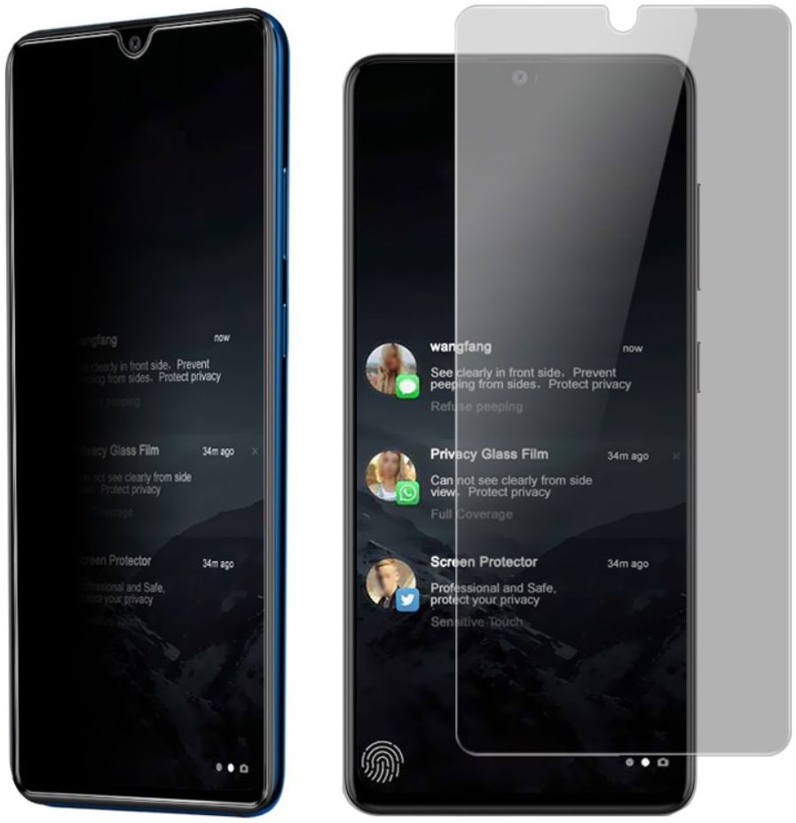 Imak Anti-Peep Privacy Galaxy A41 Tempered Glass Screen Protector afbeelding 1