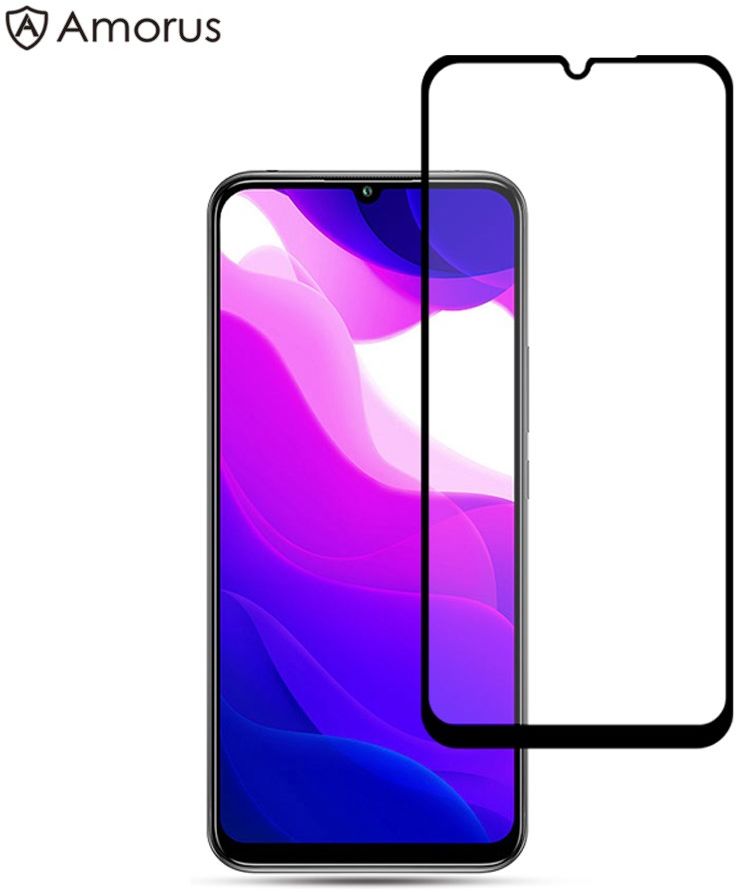 Xiaomi Mi 10 Lite Tempered Glass Screen Protector Zwart afbeelding 2