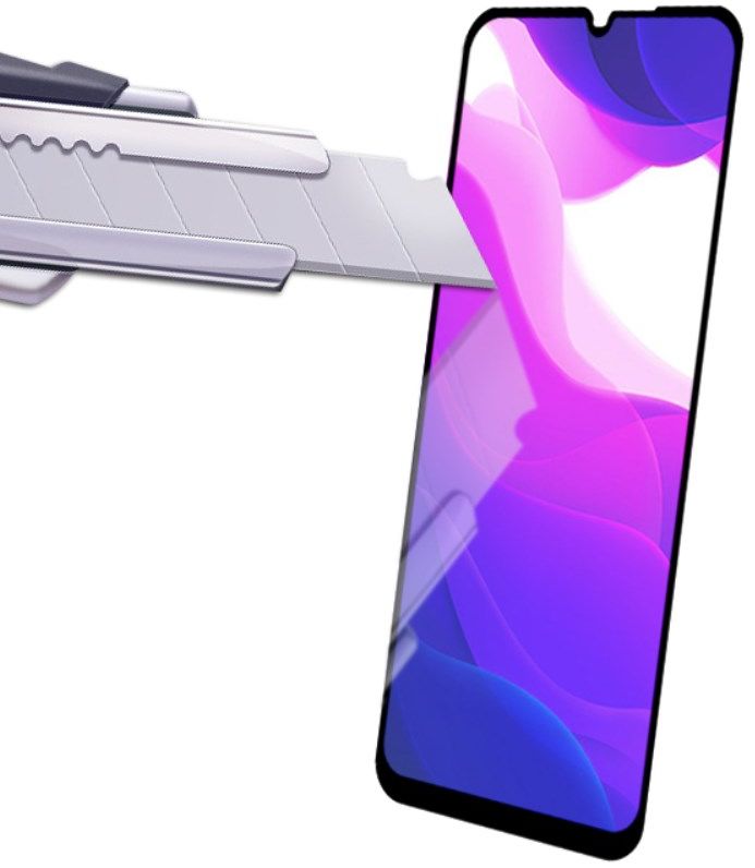 Xiaomi Mi 10 Lite Tempered Glass Screen Protector Zwart afbeelding 3